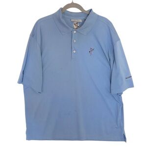 John Ashworth Men's 2XL Blue Polo Shirt Short Sleeve Casual Golf